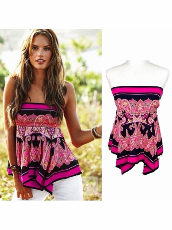 Victoria's Secret Tops - Vintage Y2K Victoria’s Secret Moda International Strapless Silk Tube Top, XS